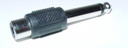 Adapter Jack 6mm naar tulp mono
