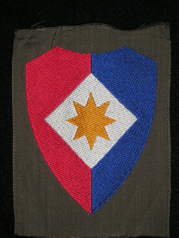 Origineel KL DT eenheid embleem voor officieren van de staf van het 1ste legerkorps.