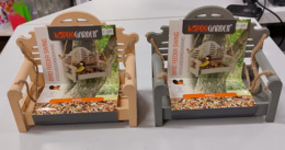 Decoratie vogel voeder bankje