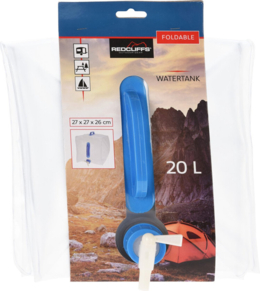 Redcliffs jerrycan/watertank met kraan - opvouwbaar - 20 liter - outdoor/kamperen