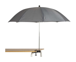 Bo-Camp - Tafelparasol - Compact - Ø 106 cm - Grijs