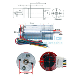Vertragingsmotor 25GA-370