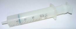 Injectiespuit, kunststof, 20mL