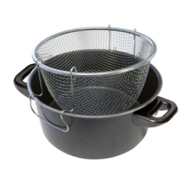 Frituurpan met Korf Ø 25 cm Carbonstaal