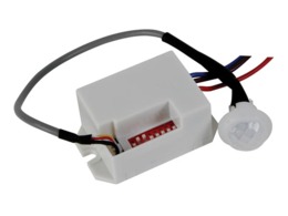 PIR bewegingsmelder, 230V-inbouwmodel.