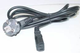 Euroapparaat snoer zwart 2meter.