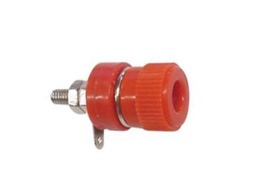 Apparaat aansluitbus 4mm banaanstekker rood