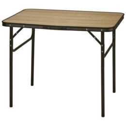 Redcliffs inklapbare campingtafel - 90 x 60 cm hoog 30/70cm - Hout look