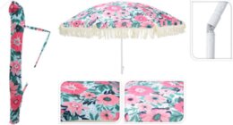 Parasol met bloemen 180cm