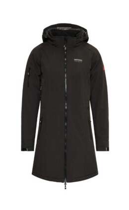 Gitte Ladies padded softshell Winter Black melange