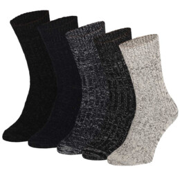 APOLLO MEN COTTON JEANS SOKKEN 5-PACK