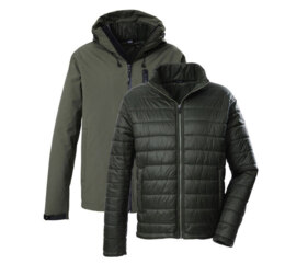 Killtec Jas 3 in 1 olijf groen