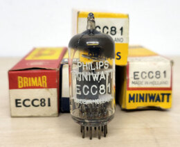 ECC81 PHILIPS-VALVO