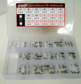Zekering assortiment 160 delig traag en snel.