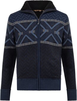 Vest Bram navy gebreid / gevoerd