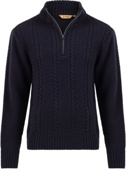Life-line Thijz kabeltrui navy