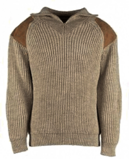 Swaledale 100% wollen schipperstrui creme