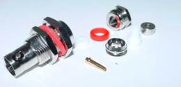 BNC chassisdeel AMPHENOL met coax invoer 50 Ohm