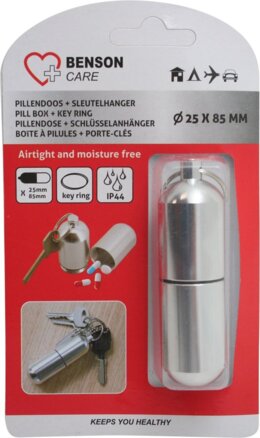 Pillendoos + sleutelhanger