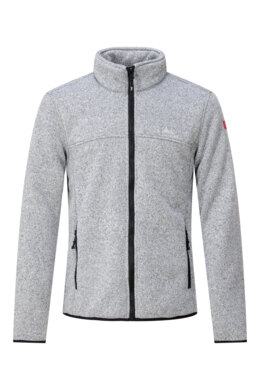 Nordberg fred fleece vest - jas fluffie gevoerd Grey melange