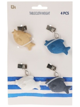 Tafelkleed gewicht vis