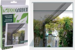 Insectenhor Zwart - 130x150 cm - met plakstrip