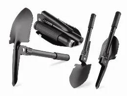 Kleine klapschep/vouwschep met houweel en hoes 41 x 13 cm - Outdoor/survival accessoires