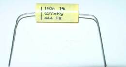 STYROFLEX condensatoren, 140nF-63Volt 1%.