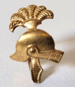 Belgische kraaginsignes van de Belgische genie Helm van Minerva 1920 tot mei  1940