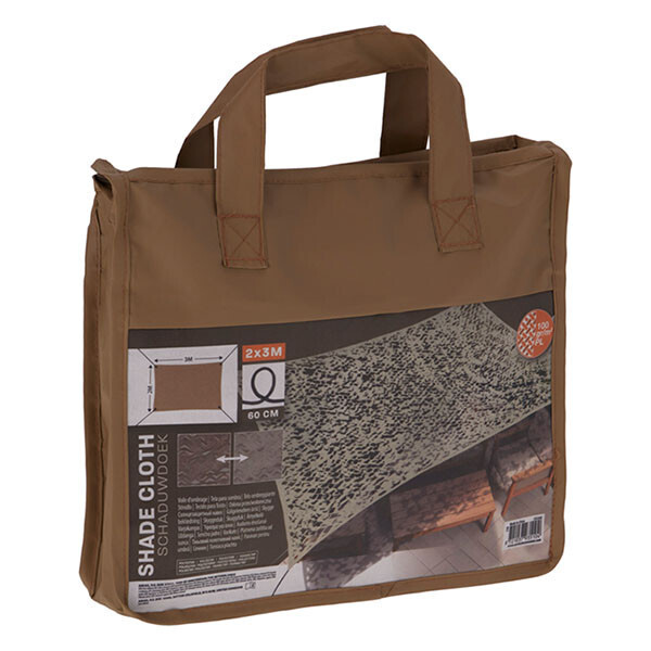 Camouflage schaduwdoek 3 x 3 meter (Beige)