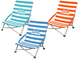 Opvouwbare strandstoel in draagzak
