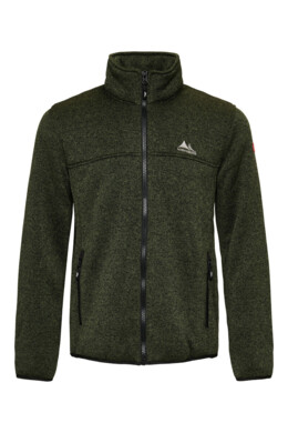 Nordberg fred fleece vest - fluffie gevoerd green melange