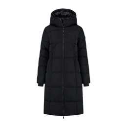 Elea dames Winterparka Zwart Sizes: 36 - 50