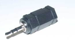 Adapter, jack, 2,5mm male naar 3,5mm fem.