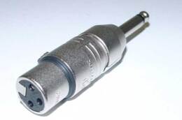 XLR adapter XLR-Fem naar Jack male. NEUTRIK