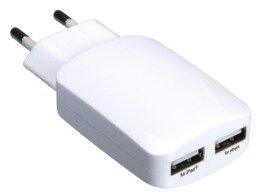 Nedis compacte thuis lader 5V - 4,8A 2 poorten