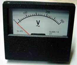 Paneelmeter 0-300 volt wisselspanning