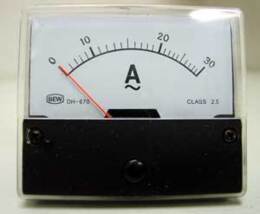 Paneelmeter 0-30Amp-wisselstroom