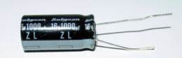 Elco 1000uF-16V RUBYCON
