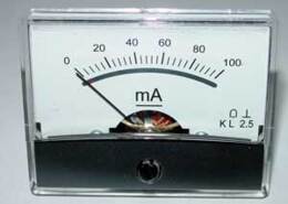 Paneelmeter 60x46, 0-100mA DC